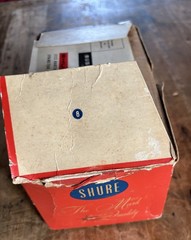 Vintage SHURE 520 GREEN BULLET Black Label 99B86 CR Harmonica MIC Orig Box 1960