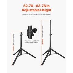 Uimoso 800W PA System with Dual 10inch Speakers,Mixer & Bluetooth Mic for Events