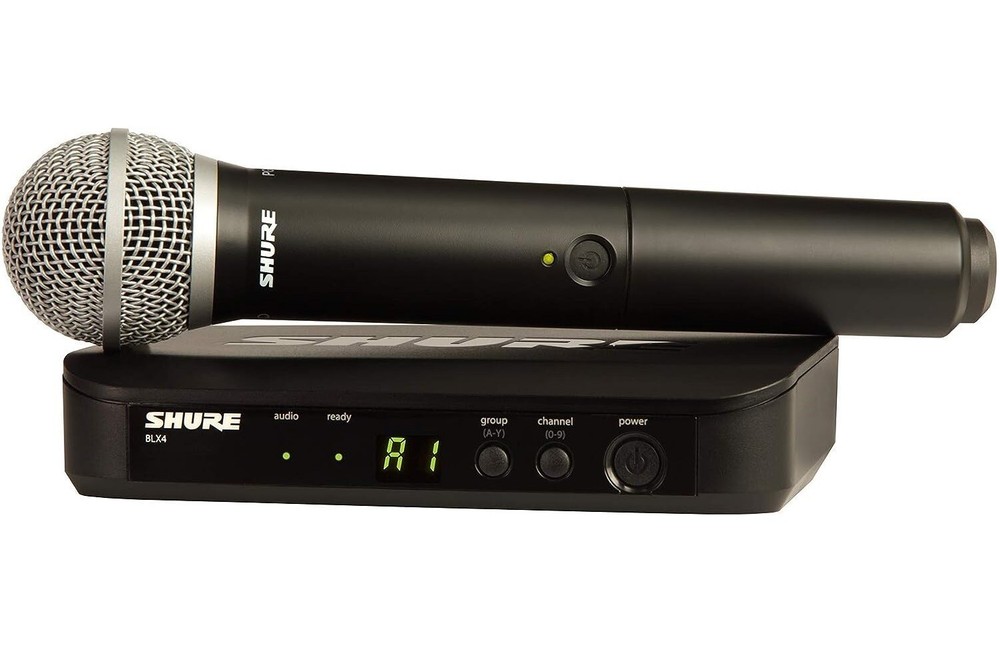 Shure BLX24/PG58 Wireless System w/Cordless PG58 Handheld Vocal Microphone H10