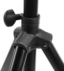 Adjustable Height Tripod Speaker Stand, Sturdy Steel, Holds up to 99.2 Lbs, 52″