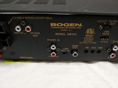 Bogen GS-150 Gold Seal Series Amplifier GS150, 10-band Equalizer *Read Desc.*