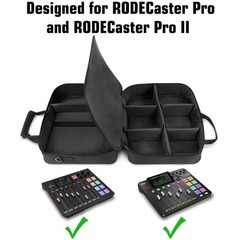 USA GEAR RODECaster Pro Case – Hold Podcaster, Mixer, Microphones, and More
