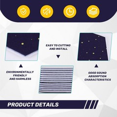 12 Pack Hexagon Acoustic Panels,Sound Proofing Padding,Sound3108
