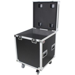 ProX XS-UTL4 Half Trunk Utility Flight Case with Caster Dish and Wheels, Medium