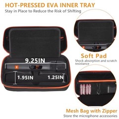 Wireless Microphone Case Compatible with JBL Wireless Two Microphone Organge