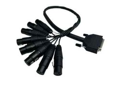 Mogami W2932 8 Channel Balanced Snake Cable, DB25 Male to XLR Female