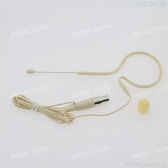 Beige Face mouth Microphone for SHURE Wireless Headset Mics System 4Pin XLR mini