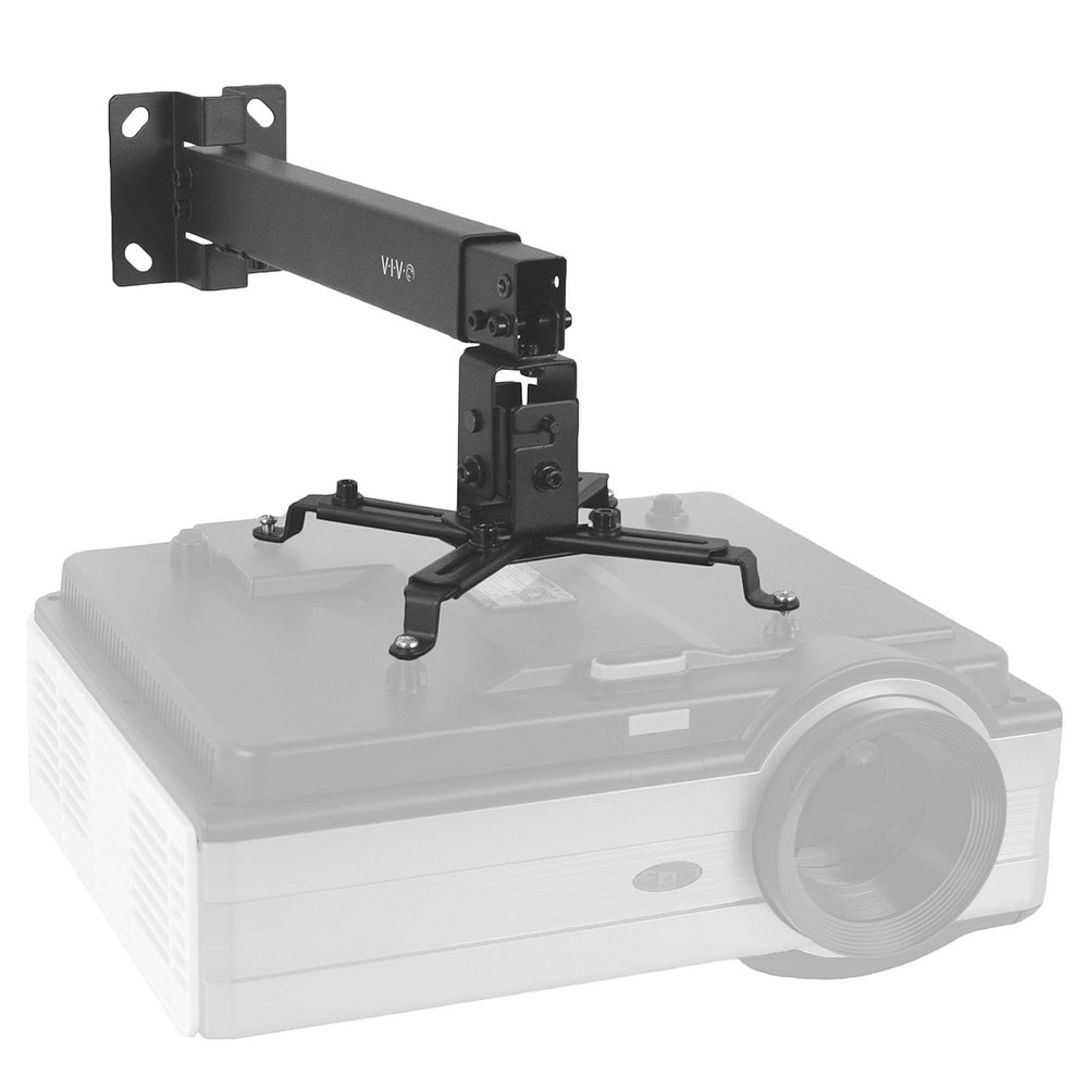 VIVO Universal Adjustable Wall Ceiling Projector Mount Bracket, Black