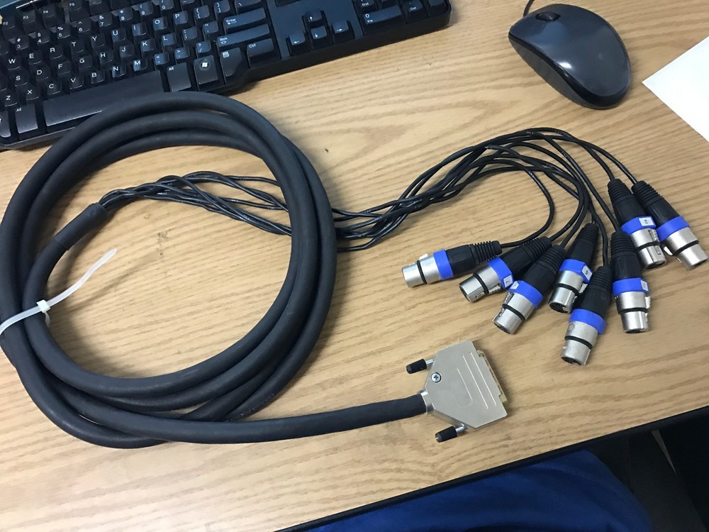 Cordial Multicore Digital CMD 8 RES/EBU 8x2x0x.19 D-Sub to XLR Female 8way Cable