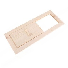 Natural Hemlock Wood Sauna Ventilation Slider for Enhanced Sauna Climate