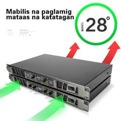 4 Channel Power Amplifier Professional 600W*4 Digital Audio Amplifiers for Stage