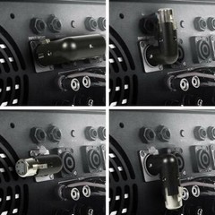 5-PIN XLR Angle Adapter Male & Female Adjustable to 4 Angle Positions