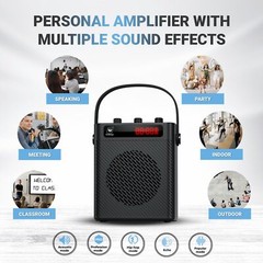 Voice Amplifier Bluetooth 5.3 Wireless Headset Mirophone/Handheld Mic-40W.
