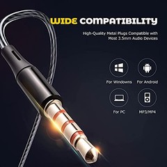 Earbuds Headphones with Microphone Pack of 5, Noise Isolating Wired Earbuds,