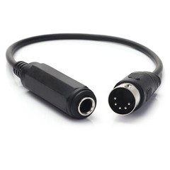 6.35mm Female 1/4″ TRS to DIN 5 Pin MIDI Cable Adapter for Speaker,Amplifier NEW