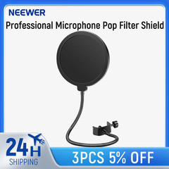 Professional Microphone Pop Filter Mask Shield Compatible with Blue Yeti and Any