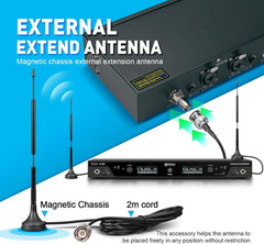 Audio PRO ST-202 UHF Stereo Wireless in Ear Monitor System, Dual Channel Wireles
