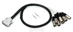 Pro Co DA88XM-3 8-channel DB25 to XLR Male Snake – 3′