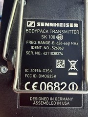 Sennheiser Body Pack EK EW 300 G3 Diversity Receiver 626-668 MHz with Mic Tested