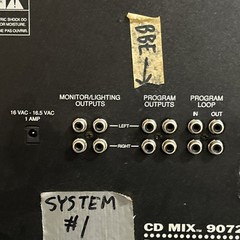 Peavey 9072A CD MIX Dual 2Ch Mobile DJ Mixer Needs Power Supply