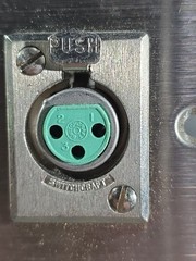 Switchcraft Gang XLR Wall Plate pre-loaded W/ 2 circular 3-Pin XLR male connect