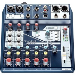 Soundcraft Notepad-8FX Small-Format 8-Channel Analog Mixer With USB I/O and Effe