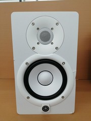 YAMAHA HS5 Powered Studio Monitor Speaker White Pair w/ Cable Tested TB01 6.0/PC