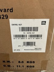 JBL Control 16C/T-BK 2-Way 6.5″ Coaxial Ceiling Loudspeakers, Pair, White