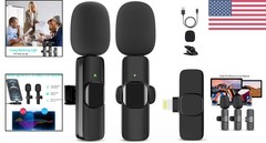 Rechargeable Wireless Lavalier Mic for Content Creators – Perfect for TikTok
