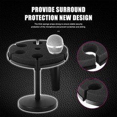 Multi Microphone Holder, Wired and Wireless Mic Holder for Stand, Hold Up to …