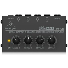 Behringer HA-400 Ultra Compact 4-Channel Stereo Headphone Amplifier
