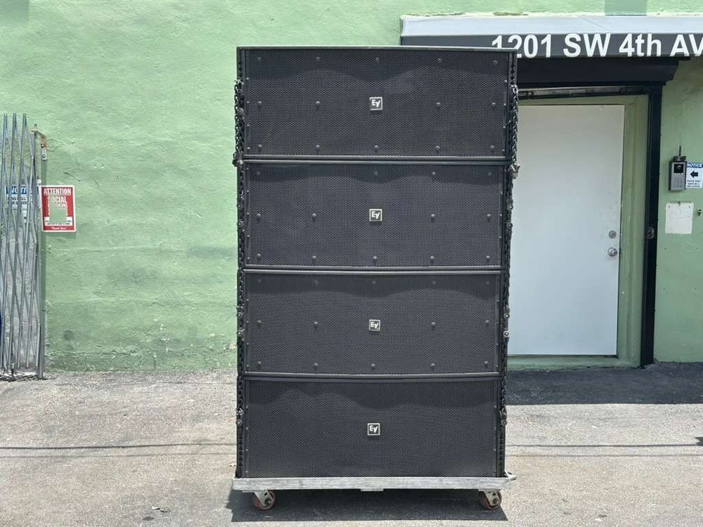 (4) Electro-Voice EV X-Line XVLS Line Array Speaker 3-Way PA Loudspeaker (THS)