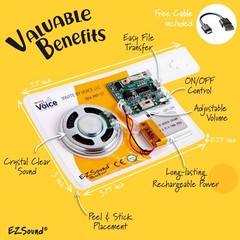 MultiPlay Re-recordable Sound Chip for Custom Greeting Cards | Sound Module P…