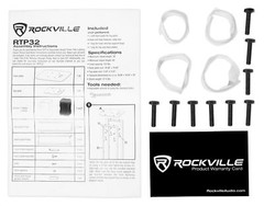 (1) Rockville Black Adjustable Totem Speaker Stand For Peavey PVXp 12 PVXp12