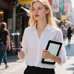 16OZ Coffee Cup w/ RGB LED BT Portable Wireless Bluetooth Speaker FM/USB/TF Card