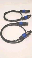 2-pcs 3ft Speakon To Speakon cable PA, Dj’s Pro Audio