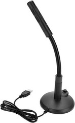 High Sensitivity USB Microphone with Portable Gooseneck for Singing & Podcasting
