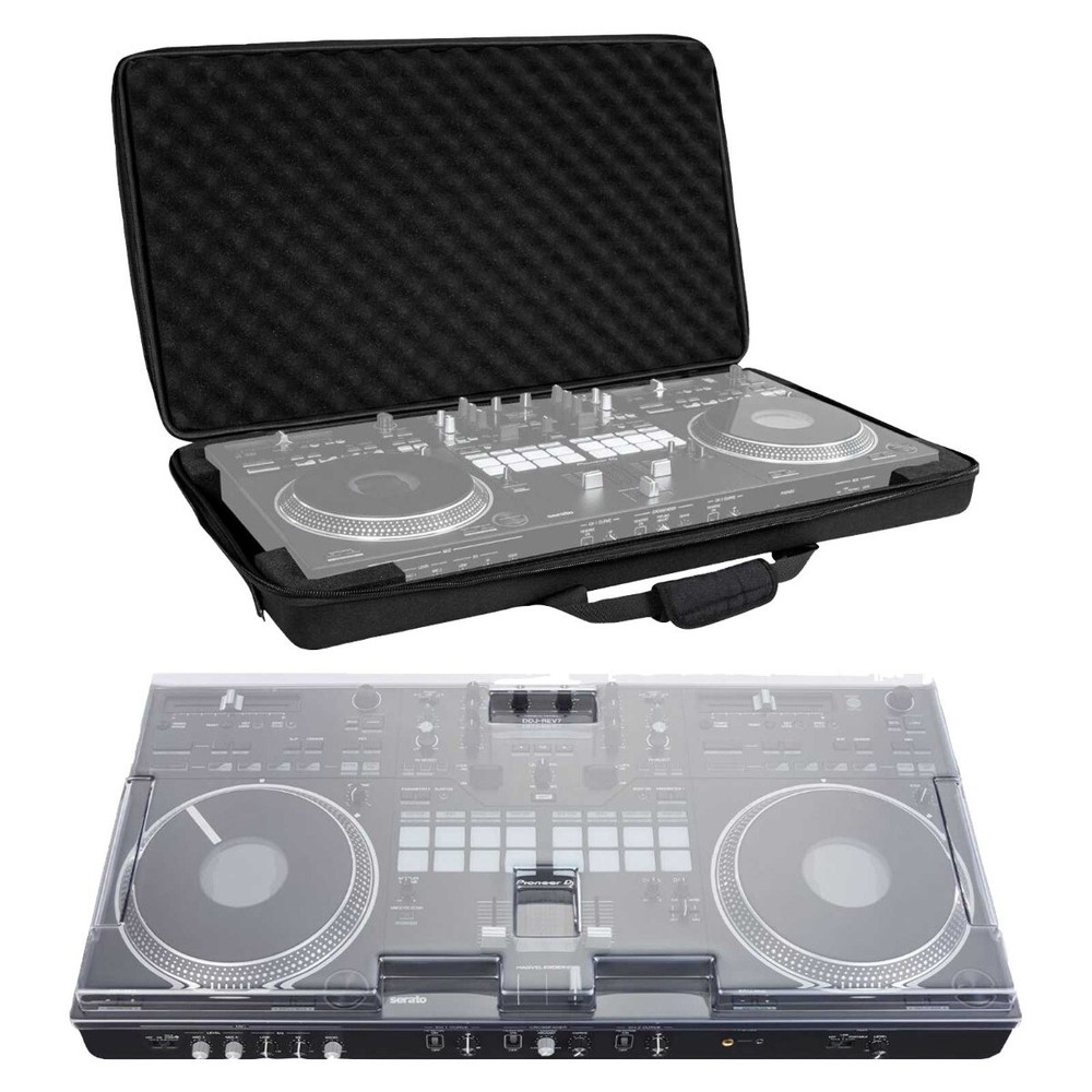 Headliner HL12005 Padded Case and Decksaver Cover to fit Pioneer DJ DDJ-REV7