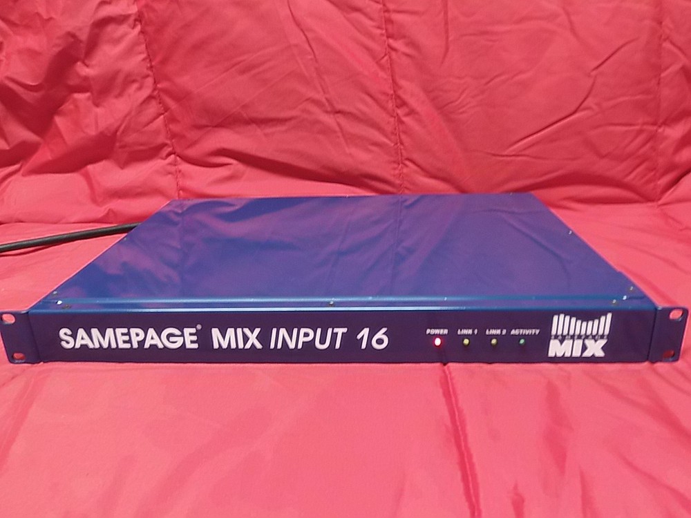 SamePage Mix Input 16 Network Audio Mamba A/D Converter Interface Monitor System