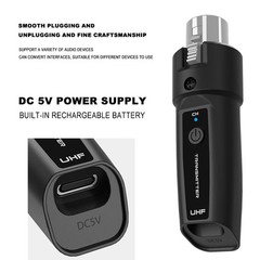 Wired to Wireless Microphone System Converter Transmitter Receiver New