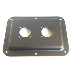 2 Large Blank Speaker Metal Jack Plate For Large SpeakOn NL8MPR NL4MPR 178x127mm