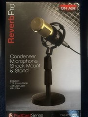 Tzumi PodCast Series Reverb Pro Condenser Microphone Shock Mount Stand