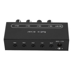 Stereo Line Sound Mixer 3.5mm Input Output Port DC5-12V Sound Mixer For Speaker
