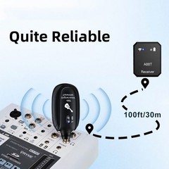 New Rechargeable Wireless 2.4GHz In-Ear Monitor IEM System Transmitter Receiver