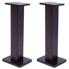 Black Walnut 28″ Inch Bookshelf Speaker Stands Surround Sound Home Theater Pair
