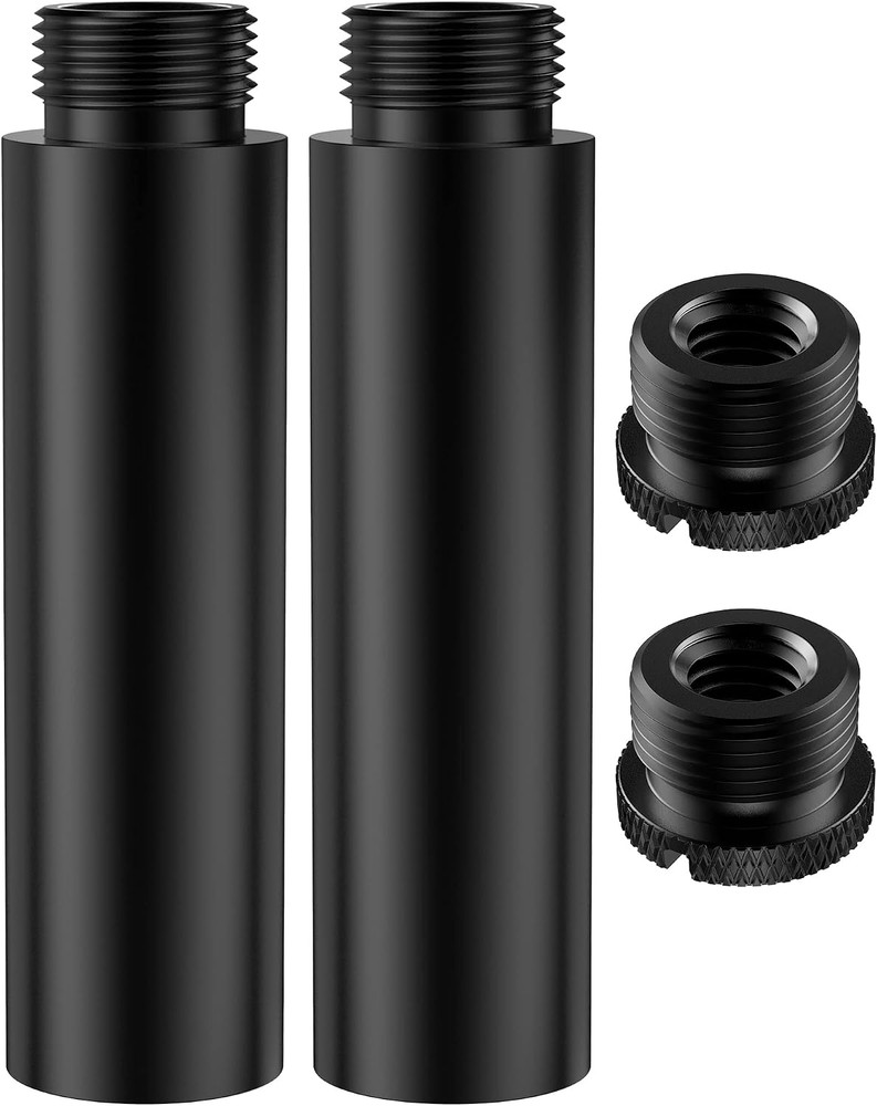 Innogear Mic Stand Extension Tube, 2 Pieces 5/8″ Thread Microphone Extension Pip