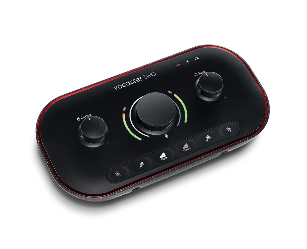 Vocaster Two Audio Interface Broadcast Quality Sound Auto Gain Bluetooth Conn…