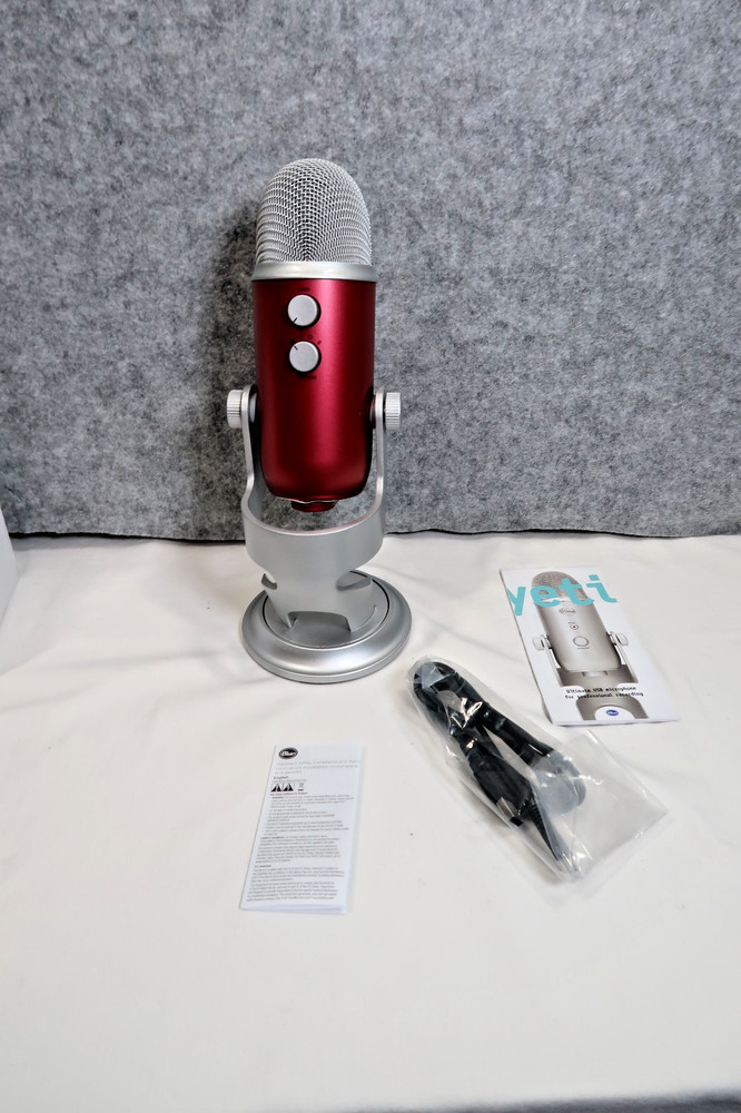 Blue Yeti Red Professional Multi-Pattern USB Condenser Microphone Tested