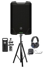 Mackie SRT210 10” 1600w Powered DJ PA Speaker w/Bluetooth+Stand+Headphones+Mic
