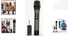 Unidirectional Handheld Wireless Microphone for Church and Presentations